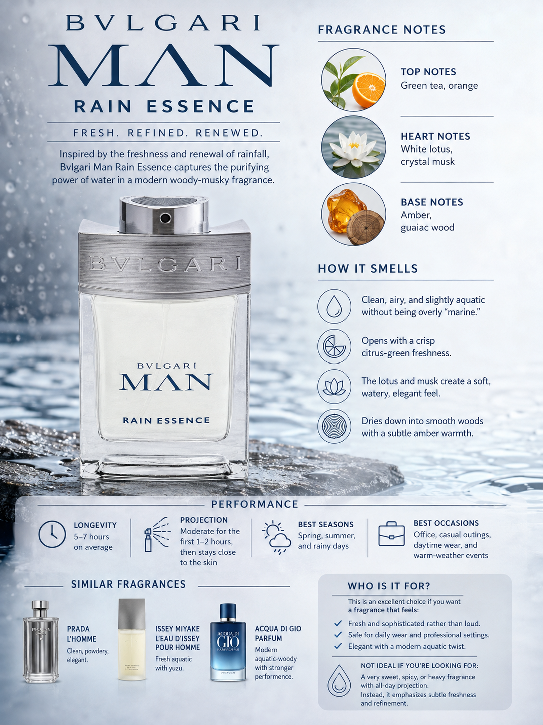 Bvlgari Man Rain Essence – Maximum Fragrance