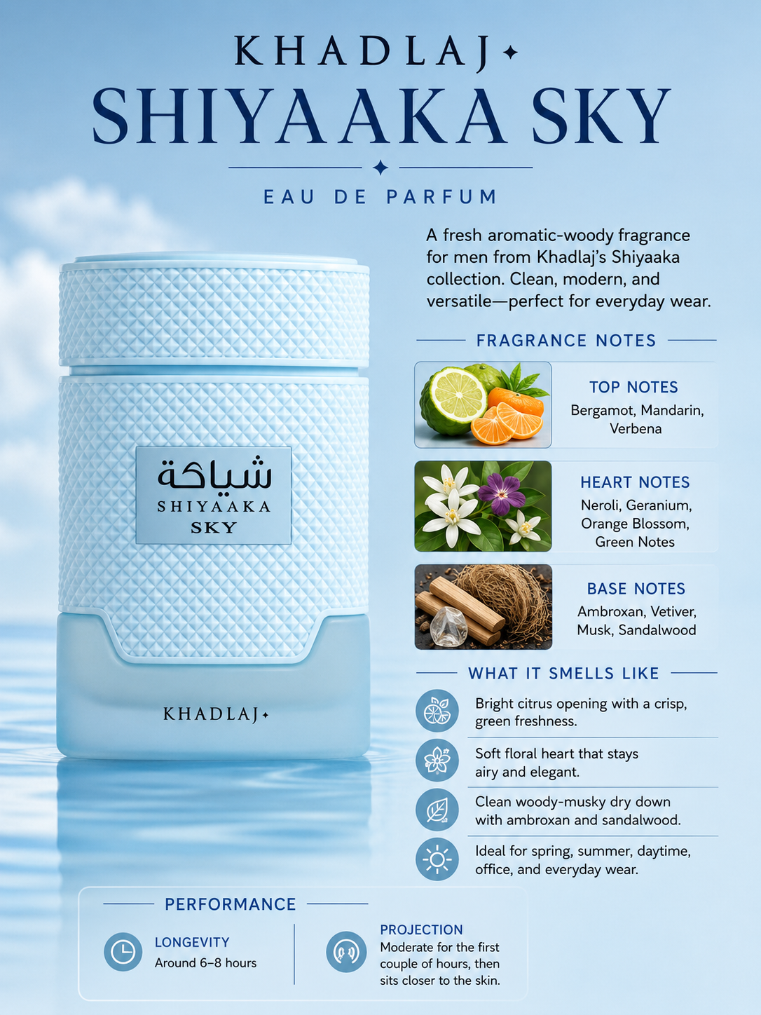 Khadlaj Shiyaaka Sky – Maximum Fragrance